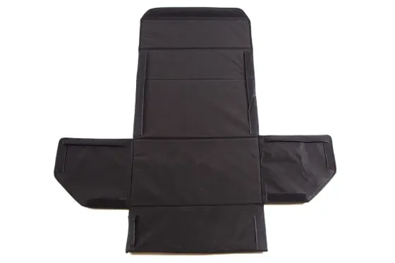 Сумка в багажник на липучках кожзам 50*30*30 см АвтоКомфорт черный/синяя нить Винница