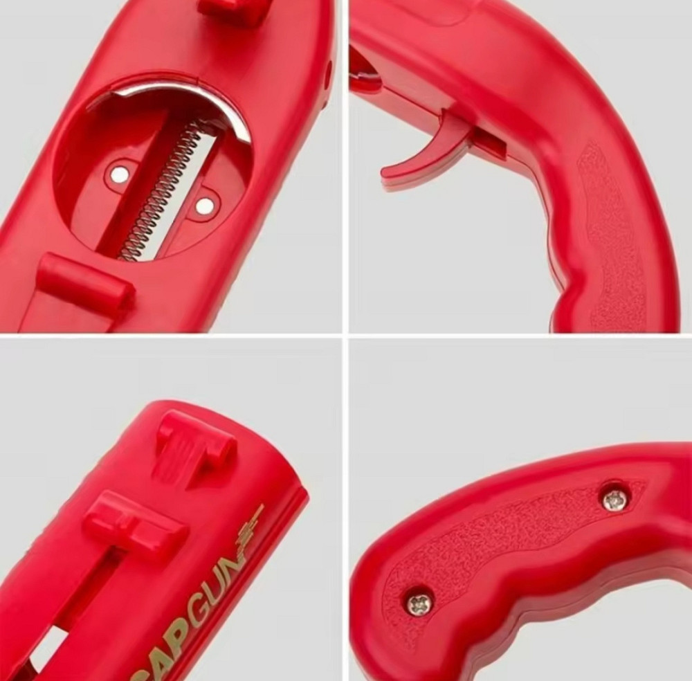 Открывалка - пистолет для бутылок 13 см красный Киев - изображение 8