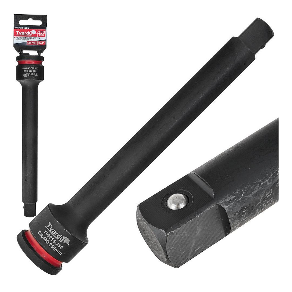 Подовжувач ударний головки "Tvardy" з хром-молібденової сталі (Cr-Mo)  3/4" довжиною 250 мм Киев - изображение 2