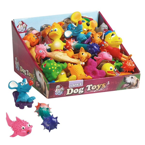 Flamingo Joytoys ФЛАМИНГО ДЖОЙТОЙС латексная игрушка с пищалкой для собак, в ассортименте Киев - изображение 1