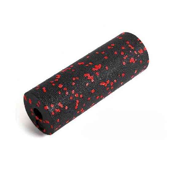 Масажний ролик (роллер) гладкий PowerPlay PP-4346 Mini EPP Foam Roller Чорно/Червоний (15x5,3см.) Каменское