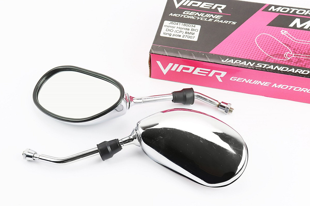 Дзеркала к-кт DIO- хром "краплі", м8 (ліва, права різьба) Киев - изображение 1