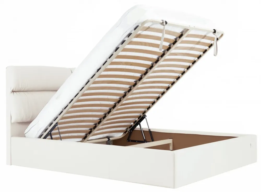 Кровать Двуспальная Oxford VIP 180 х 200 см Fly 2200 С дополнительной металлической цельносварной рамой Серый Белый Киев - изображение 7