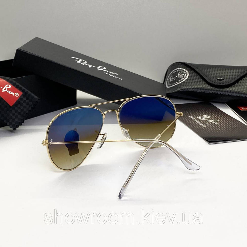 Чоловічі сонцезахисні окуляри RAY BAN aviator (2911) Київ - фото 2