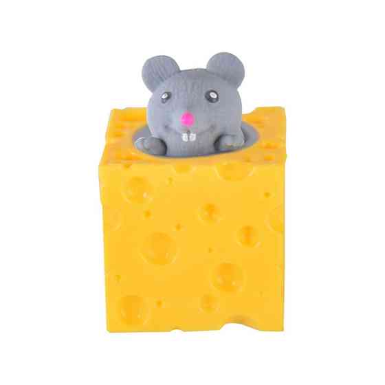 Дитяча іграшка сквіш Pop Up "Мишка у сирі" SQ-23(Grey) сірий Вінниця