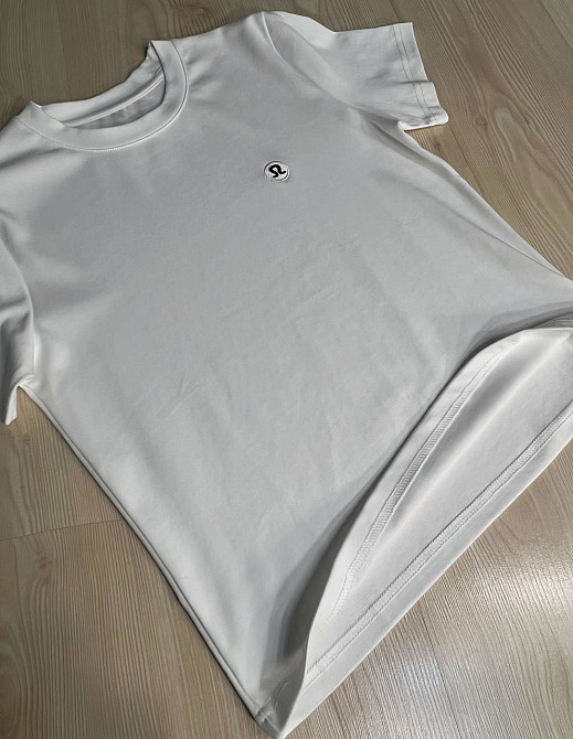 Футболка женская A-N 26048 базовая средняя длина классическая вышивка омега, белый, one size Киев - изображение 13