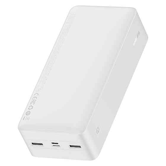 Зовнішній акумулятор Baseus Bipow Digital Display Power bank 30000mAh 15W White Киев