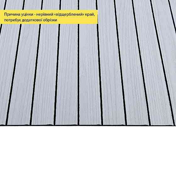 УЦЕНКА. Покрытие виниловое самоклеющееся 3D рейки 600х600х2,8мм Белый графит SW-00002963 Киев