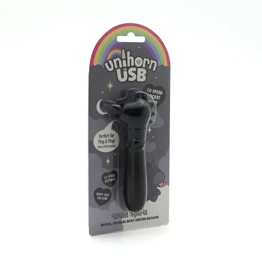 Вибратор-единорожка Unihorn USB Bullet – Wild Spirit, вибропуля, USB-зарядка, 10 режимов Львов - изображение 4