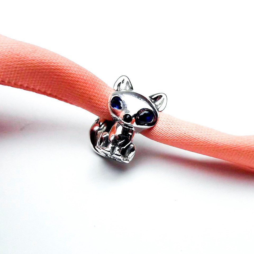 Срібна намистина Пандора  «Лисиця з блакитними очима» 799096C01 MasterSem Київ - фото 1