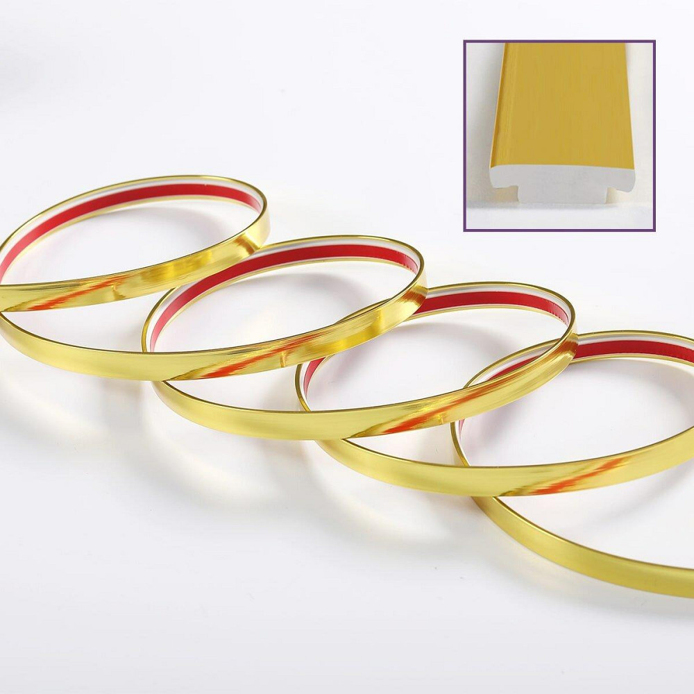 T-образный молдинг 3000х12х4мм Золото SW-00001151 Киев - изображение 2