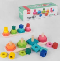 Гр Дерев`яний сортер "Геометріка" 85820 (36) "4FUN Game Club Wood", шт Київ