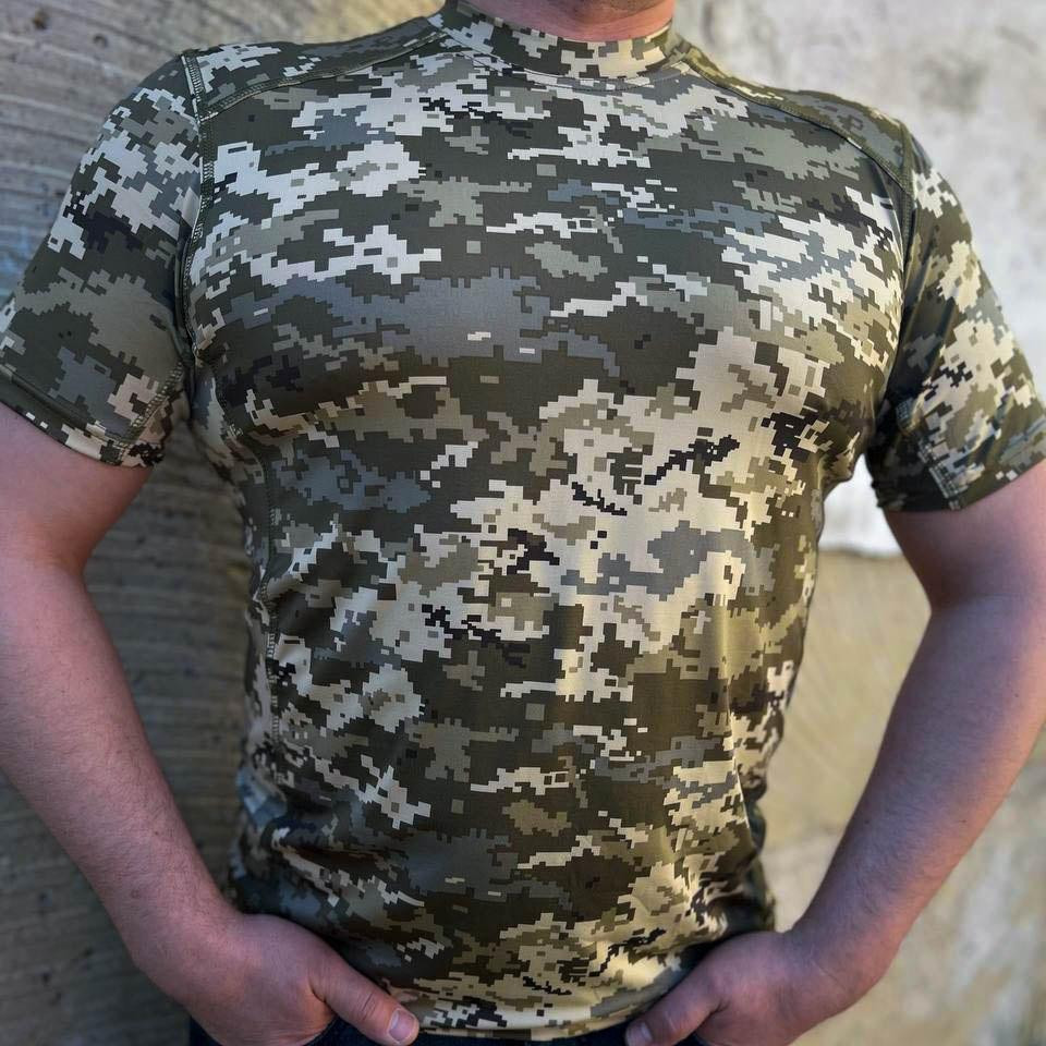 Футболка тактична джерсі стрейч піксель ЗСУ Київ - фото 4