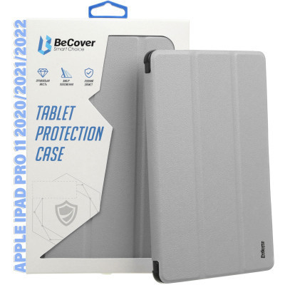 Чехол для планшета BeCover Tri Fold Hard TPU Apple iPad Pro 11 2020/2021/2022 Gray (711111) Винница - изображение 1