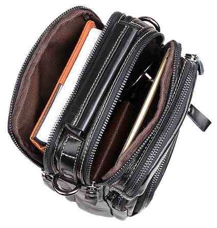 Сумка чоловіча Vintage 14437 Чорна Київ