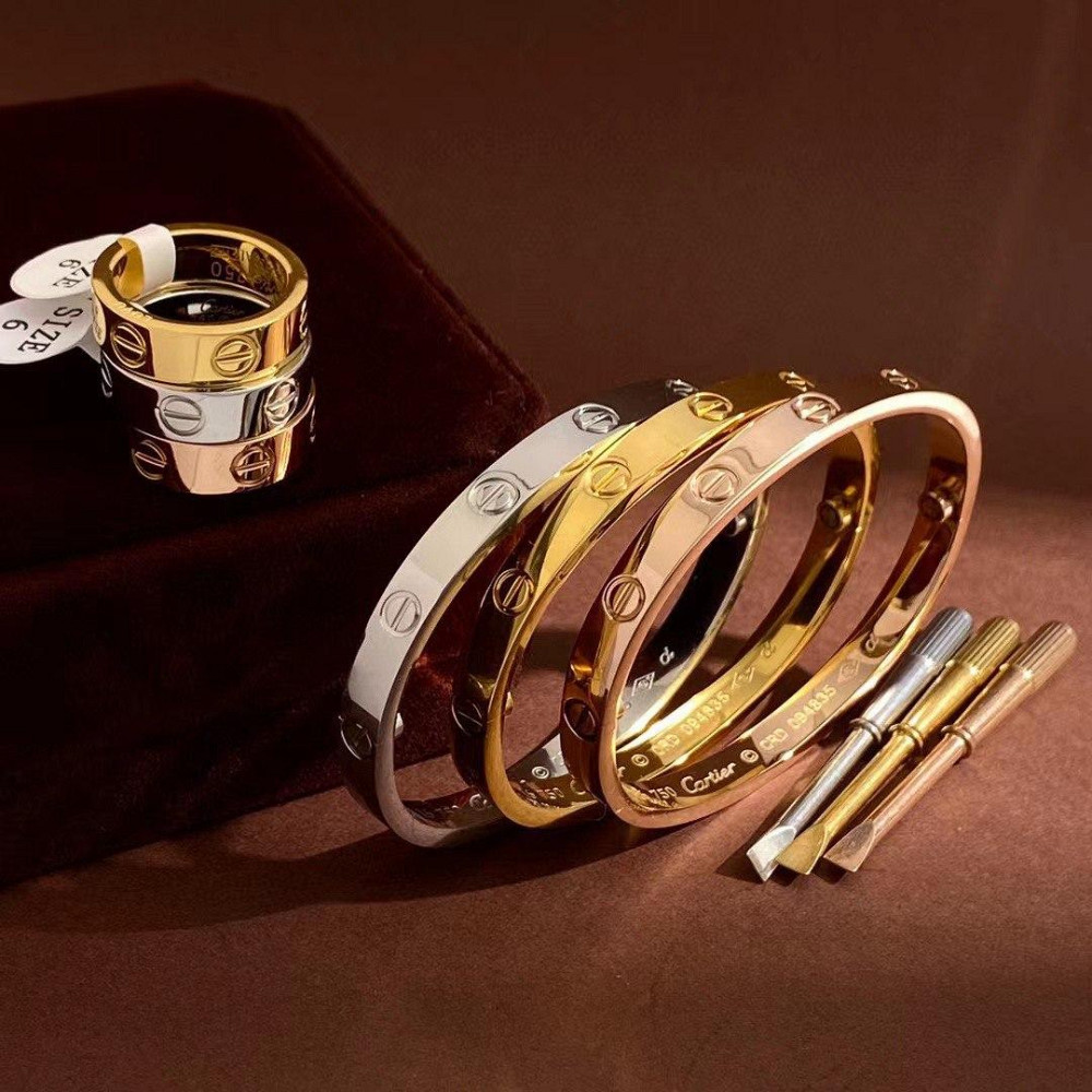 Набор браслет и кольцо / Брендовые браслеты и кольца Картье/Cartier Одесса - изображение 1