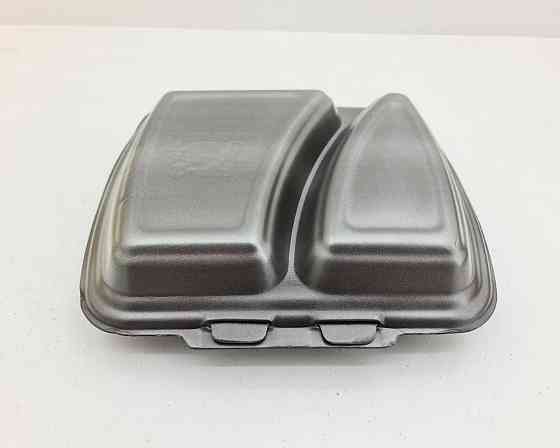 Ланч-бокс з спіненого полістиролу з кришкою (250*210*70) чорний HP-2 (125 шт) Харків