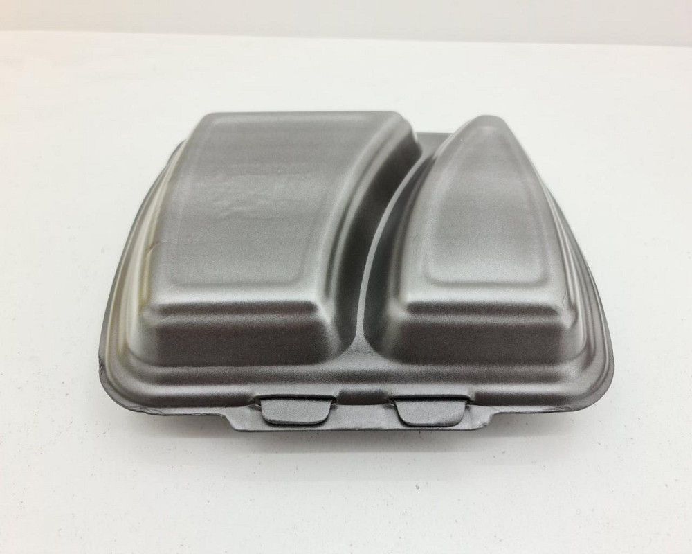 Ланч-бокс з спіненого полістиролу з кришкою (250*210*70) чорний HP-2 (125 шт) Харків - фото 2