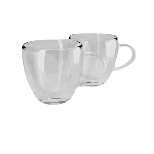 Набір чашок 2шт 250мл з подвійними стінками скло 9006 KAMILLE Житомир - фото 5