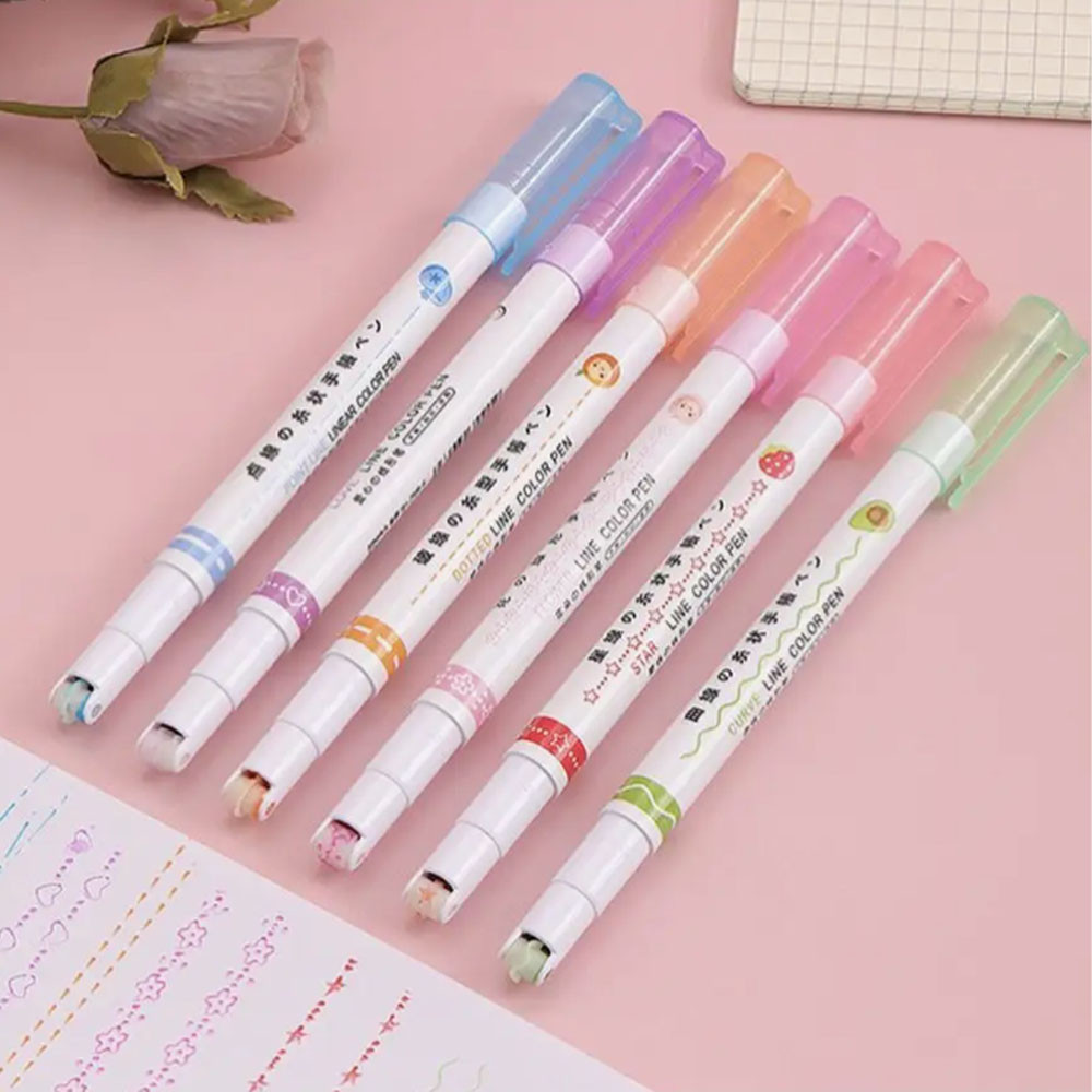 Набор маркеров роликового типа с узорами,6 шт SBR Киев - изображение 1