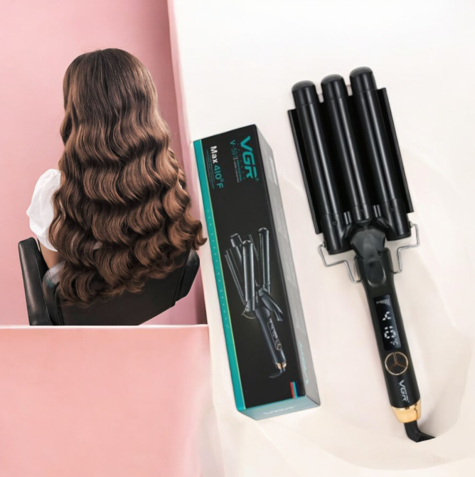 Потрійна плойка для волосся VGR V591 Одеса - фото 1