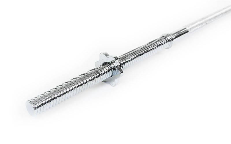 Гриф для штанги 1.5 м с диаметром 28 мм Гантели, гири, штанги и диски хромированный Киев - изображение 6