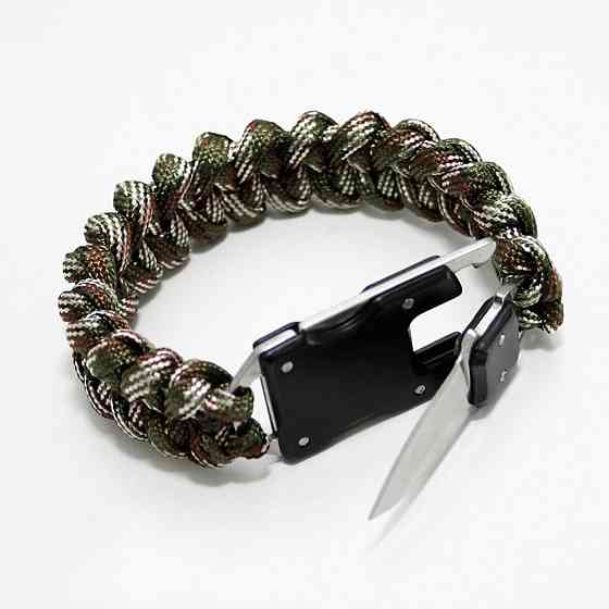 Браслет из паракорда для выживания с ножом SBR Киев