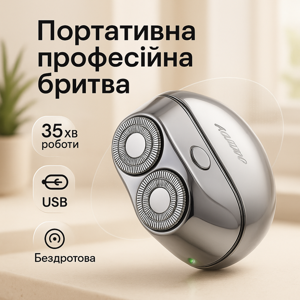 Дорожня бритва з двома головками та USB Camry CR 2938 акумулятор UL-37 Львів - фото 14