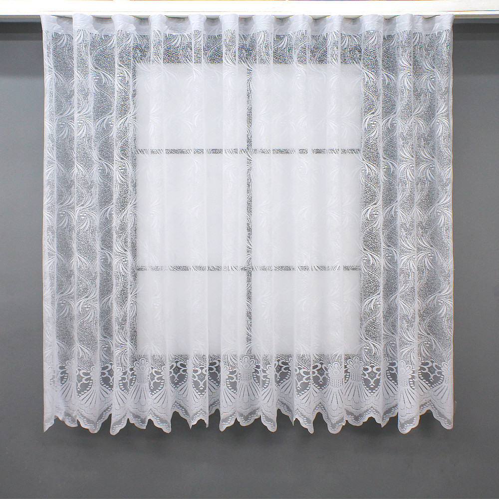 Тюль жакард VR-Textil № 854т Арка на кухню колір білий 200х160 см (53-0271) Київ - фото 2