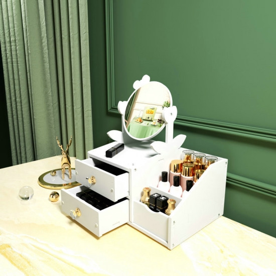 Настольный комод для косметики и украшений с зеркалом Винница - изображение 2