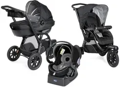 Детская коляска Chicco Trio Activ 3 Jet Black Głęboko spacerowy + fotelik Киев