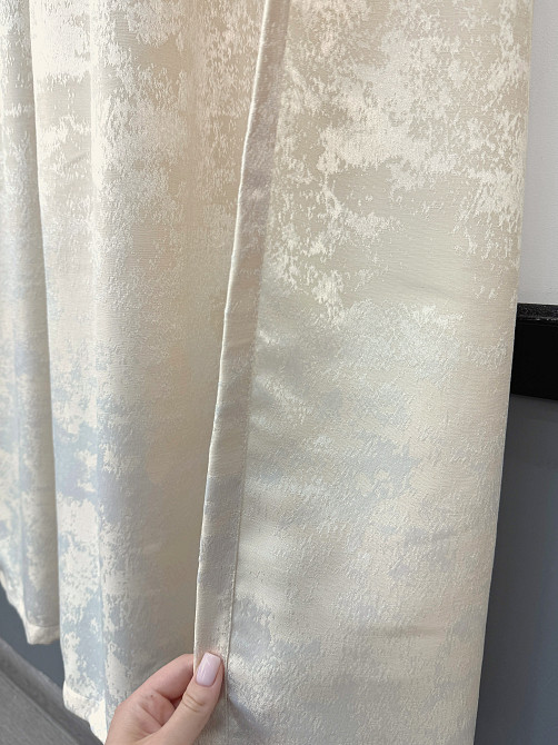 Комплект коротких штор VR-Textil Жакард Sultan YL № 1763ш Молочний 130х170 см 2 шт (35-0461) Київ - фото 6