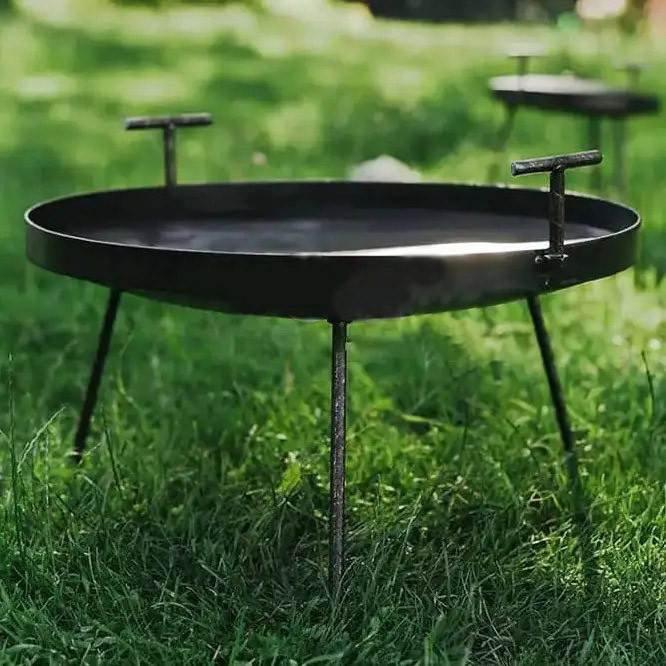 Сковорода з диска борони для багаття 60 см з кришкою та чохлом для пікніка, диск для смаження Київ - фото 2