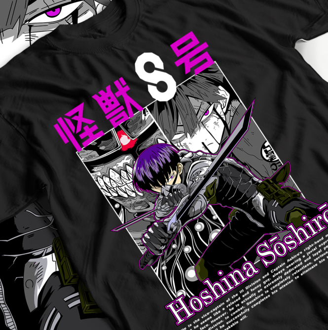 Футболка аниме Каиджу Но Хосхина Гифт оверсайз (S/M/L) Черний AnimeJ0784 Днепр - изображение 1