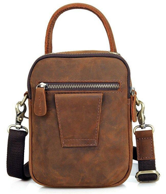 Сумка чоловіча в вінтажному стилі Коричнева (Vintage) Київ - фото 12