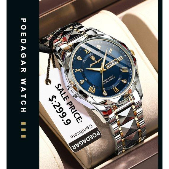 Годинник чоловічий наручний Poedagar Stava (Сріблястий) Вінниця - фото 7