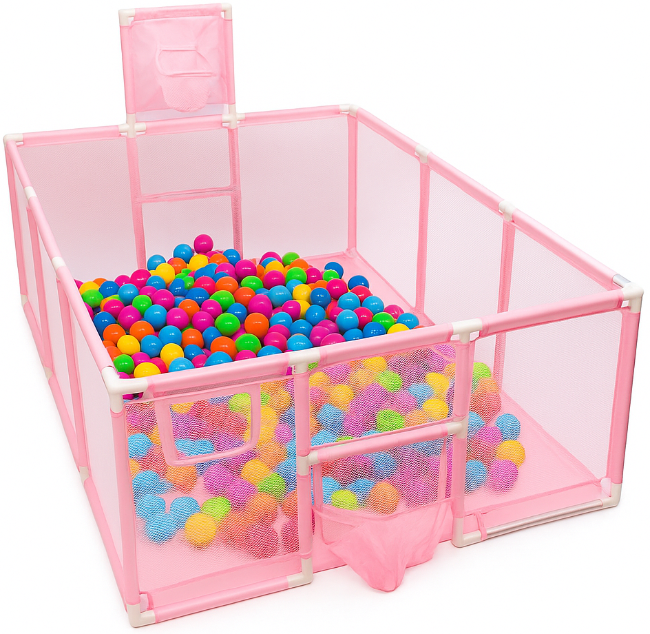 Детский манеж розовый 180×120см Diego Киев - изображение 1