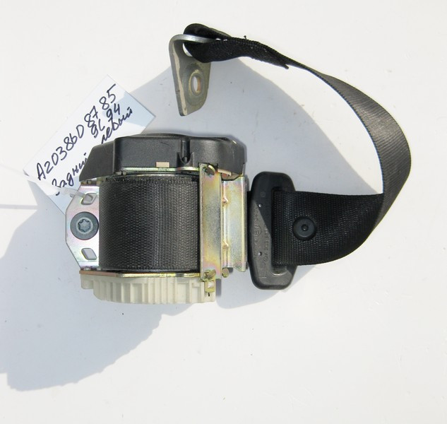 Mercedes-Benz  A2038608785 9C94 Ремінь безпеки задній лівий чорний C-Class W203 Одеса - фото 1