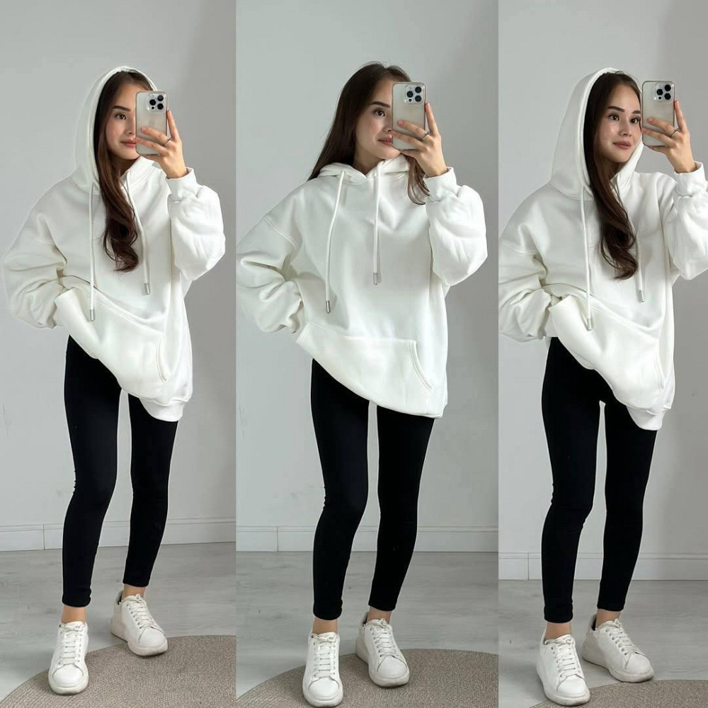 Женский стильный повседневный теплый костюм трехнитка на флисе Одесса - изображение 1