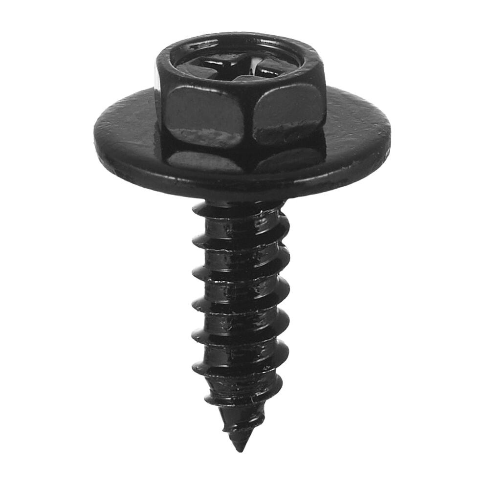 Саморізи, Під ключ і викрутку із шайбою, Чорний, Метал, Розміри (мм): T-15.6 T1-9 F-5.3 H-22.7 H1-18.9. Марка Київ - фото 1