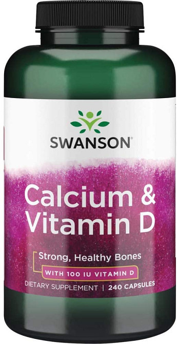 Кальций и витамин D Swanson Calcium & Vitamin D 240 Caps Луцк - изображение 1