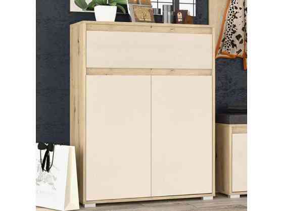 Комод 2Д1Ш Торіно - 761х1013х350 - Дуб Артизан + Шампань Львів