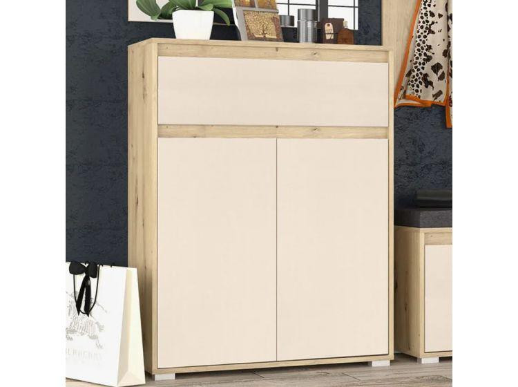 Комод 2Д1Ш Торіно - 761х1013х350 - Дуб Артизан + Шампань Львів - фото 1