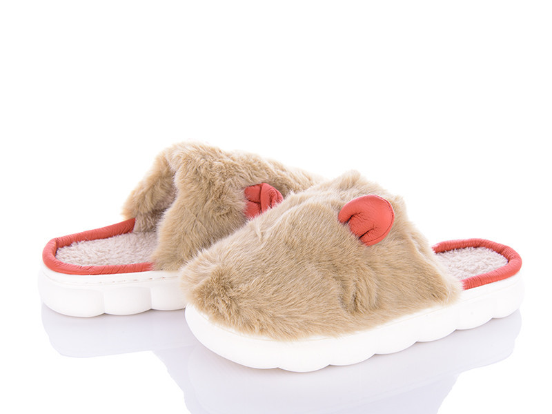 Тапки женские закрытые теплые на платформе белая подошва 38/39 Одесса - изображение 1