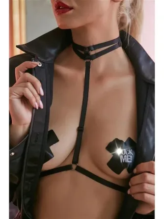 Вінілові наклейки на соски, що світяться, "Fuck Me!" - Садо-мазо Вінниця