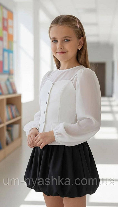 Корсетная блузка с длинным рукавом 140-164 Кривой Рог - изображение 2