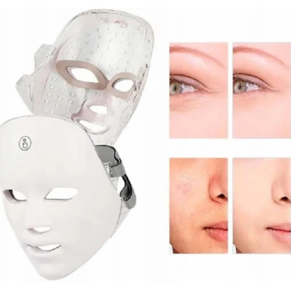 LED-маска для обличчя з 7 режимами світлотерапії для омолодження, боротьби з акне, пігментацією та зморшками Одеса - фото 1