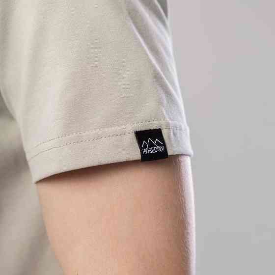 Футболка чоловіча однотонна світло-оливкова Pobedov Peremoga Київ