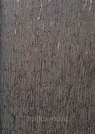 Шпалери вінілові на флізеліні AS creation Amber метрові 1.06Х10 структурні кора дерева чорні золотисті Київ