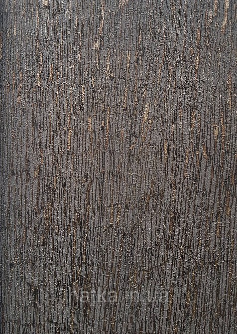 Шпалери вінілові на флізеліні AS creation Amber метрові 1.06Х10 структурні кора дерева чорні золотисті Київ - фото 2